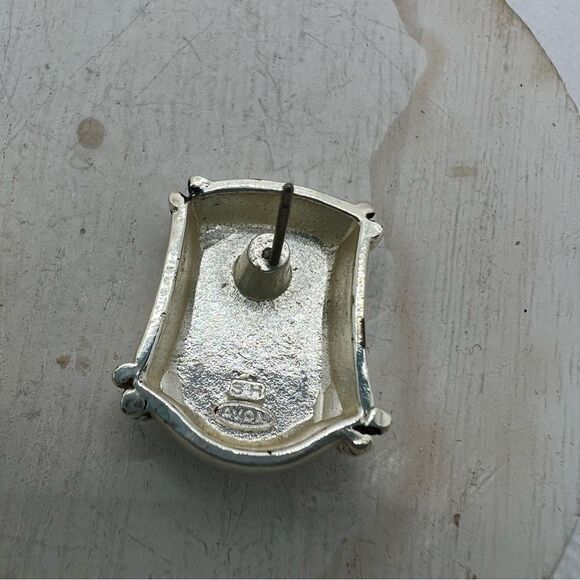 Vintage Avon Silver and Black Post Earrings - Picture 8 of 8